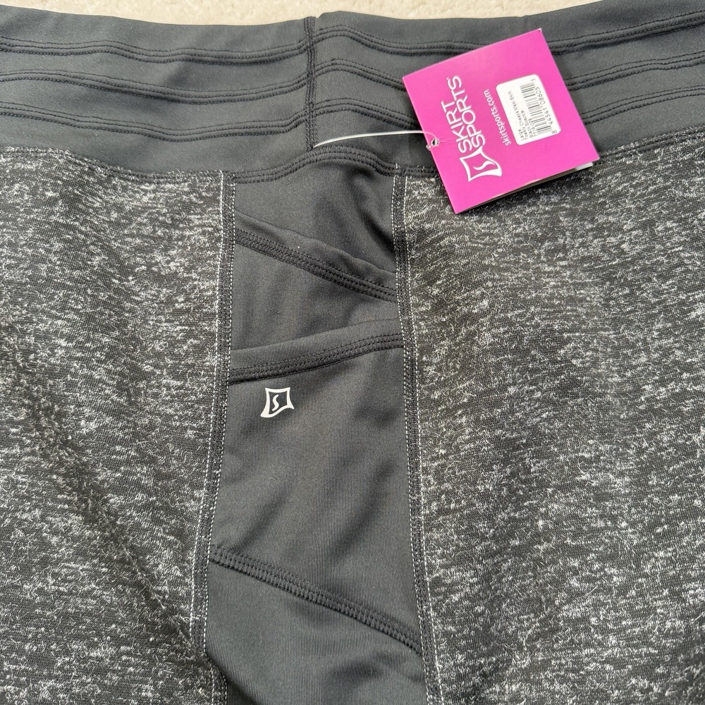 NWT Skirt Sports Toasty Cheeks Maxi Skirt Womens Large Black Speckle Drawstring - Picture 6 of 10